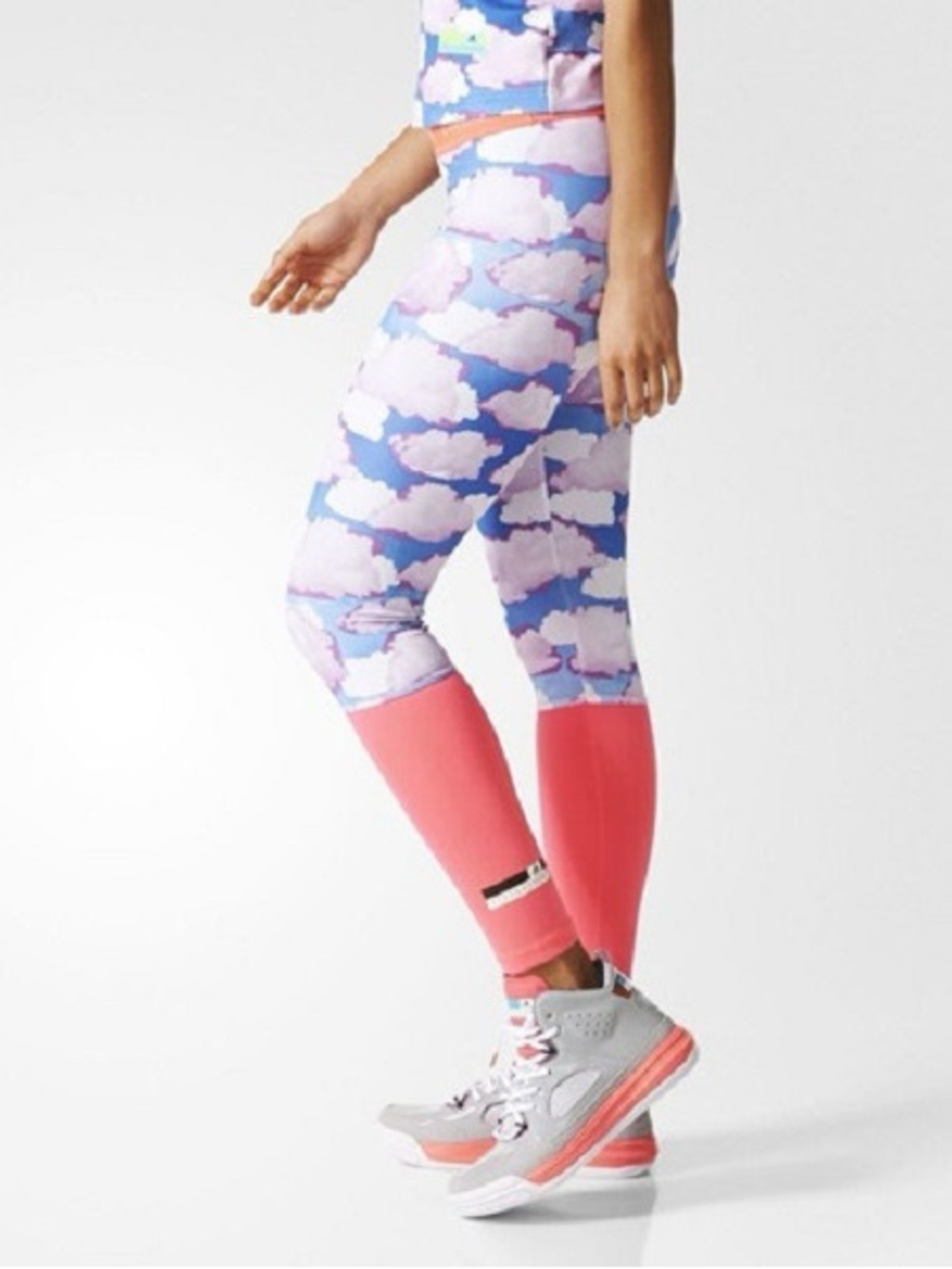 ADIDAS STELLASPORT Stella Mc Cartney TIGHT PRINTED LEGGINGS FITNESS YOGA